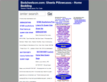 Tablet Screenshot of bedsheetson.com